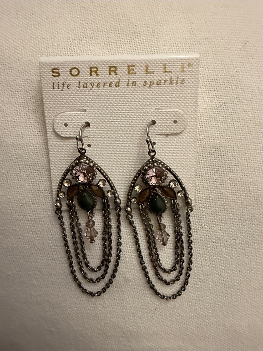 Sorrelli Layered Chain Chandelier Earrings